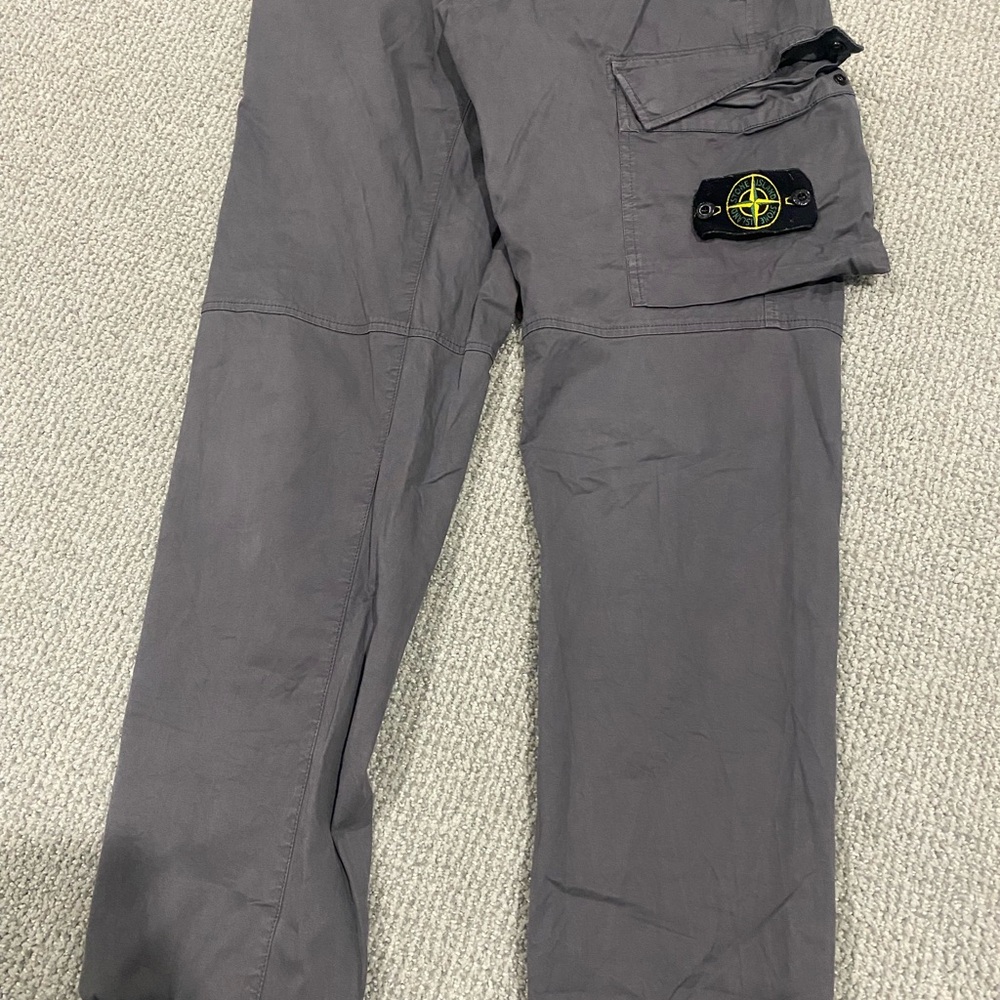 Stone Island Charcoal Cargo Pants